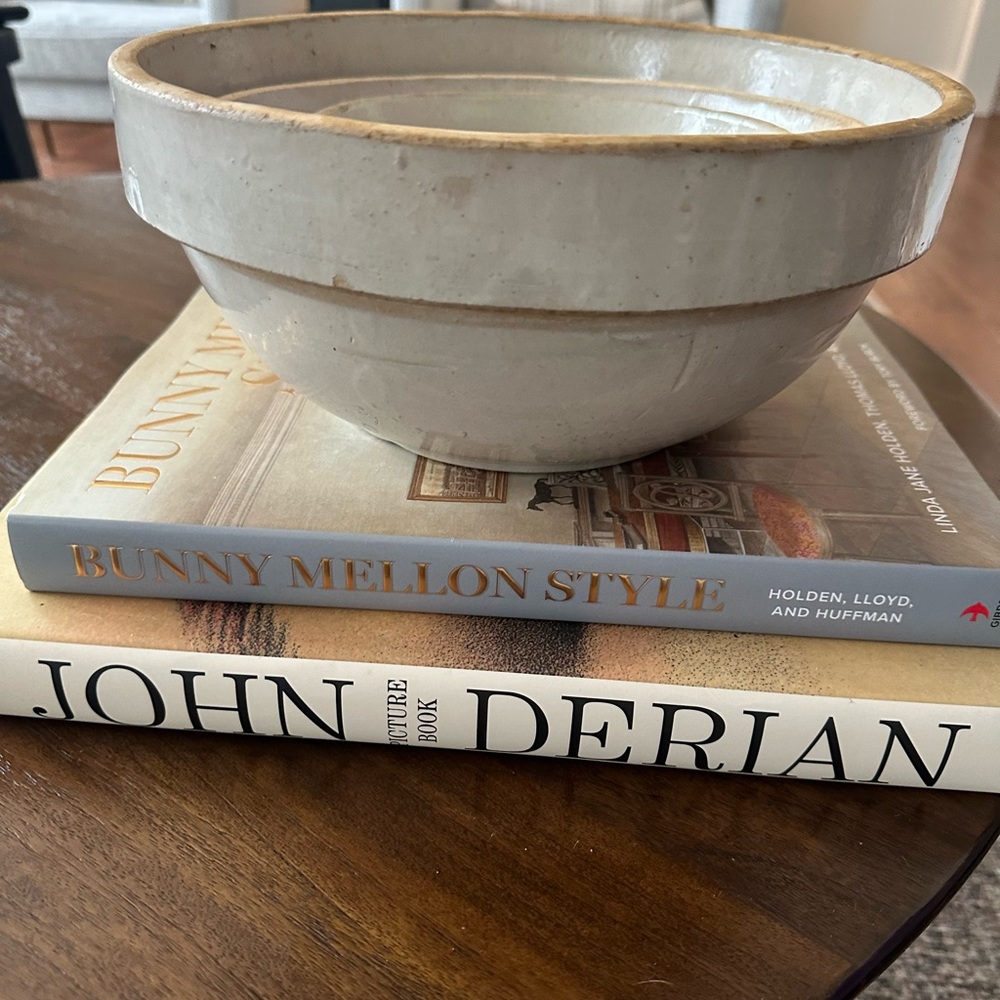 Large Antique Stoneware Bowl